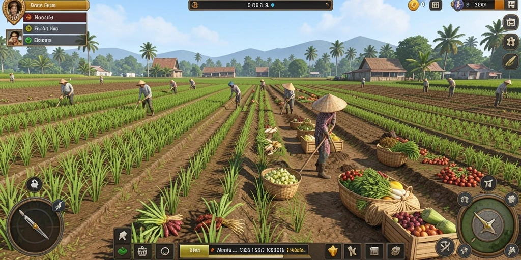 Fitur multiplayer memungkinkan interaksi dengan pemain lain.
